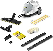 Kärcher Nettoyeur Vapeur SC 4 EasyFix Blanc, Pression Vapeur : 3,5 bar, Puissance : 2000 W, Surface : 100 m², Système 2 Réservoirs : 0,5l+0,8l, avec Kit de Nettoyage de Sol & Buses - Image 1
