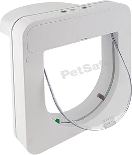 PetSafe Chatière à Puce électronique Petporte, accès Automatique avec Reconnaissance de Puce, clé de Porte Incluse, pour Chats jusqu'à 7 kg - Image 1