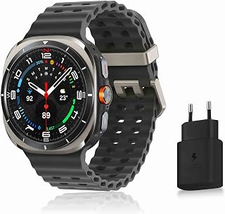 Galaxy Watch Ultra, Smart Watch, Health Tracker, Sports Tracker, 47mm, 4G, Titanium Silver, Galaxy AI, Mains Charger Included (FR Version) [Amazon Exclusive] - Image 1