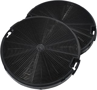 2 x Activated Carbon Filter for I.KE.A. Nyttig Fil400, AEG-Electrolux EFF75 4055093712, Faber 112.0067.944/112.0254.245 and Franke 112.0067.942/112 0 067 94 2 (diameter - Image 1