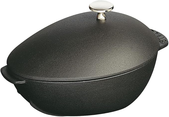 STAUB Cast Iron Mug, Diameter 25 cm, 2 L, Matt Black - Image 1