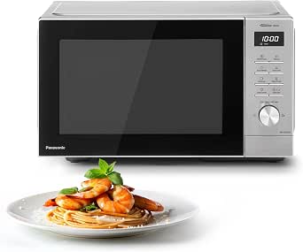 Panasonic NN-SD36QSEPG 29L Solo Microwave Oven, Stainless Steel, 1000W, Automatic Defrost, 11 Automatic Programs, Wheel - Image 1