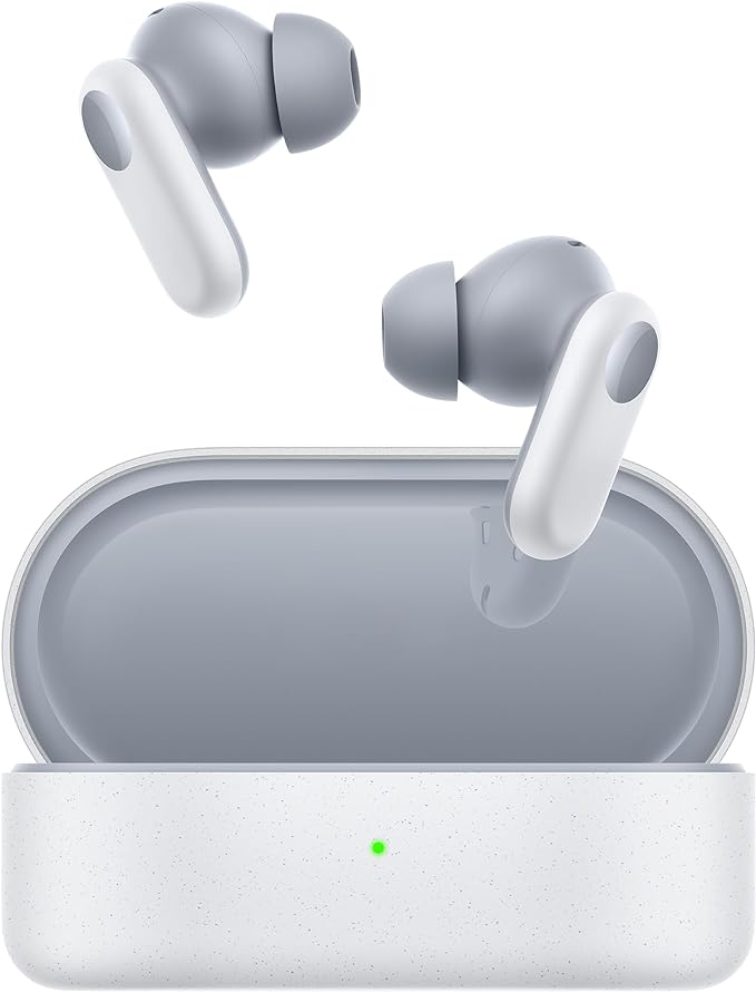 Oppo Enco Buds2 Pro True Wireless Headphones, 38 Hour Battery Life, 12.4 mm Driver, Bluetooth 5.3, 10 m Radius, Touch Controls, AI Noise Cancellation, Android and iOS, IP55, [Italian Version], White - Image 1