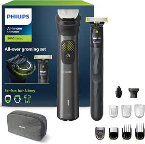 Philips Series 9000 - 13-in-1 Trimmer + OneBlade, Complete Trimmer Kit, Precise Trimming, Sharp Contours, Convenient Shaving, 27 Cutting Heights (0.2 to 20 mm) (Model MG9530/15) DP - Image 1