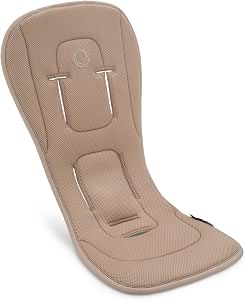 Bugaboo Reversible Comfort Cushion for Strollers, All Season Comfort, Enhanced Fit, Compatible with All Bugaboo Pushchairs, Reversible 3D Mesh Super Soft, Desert Taupe - Image 1