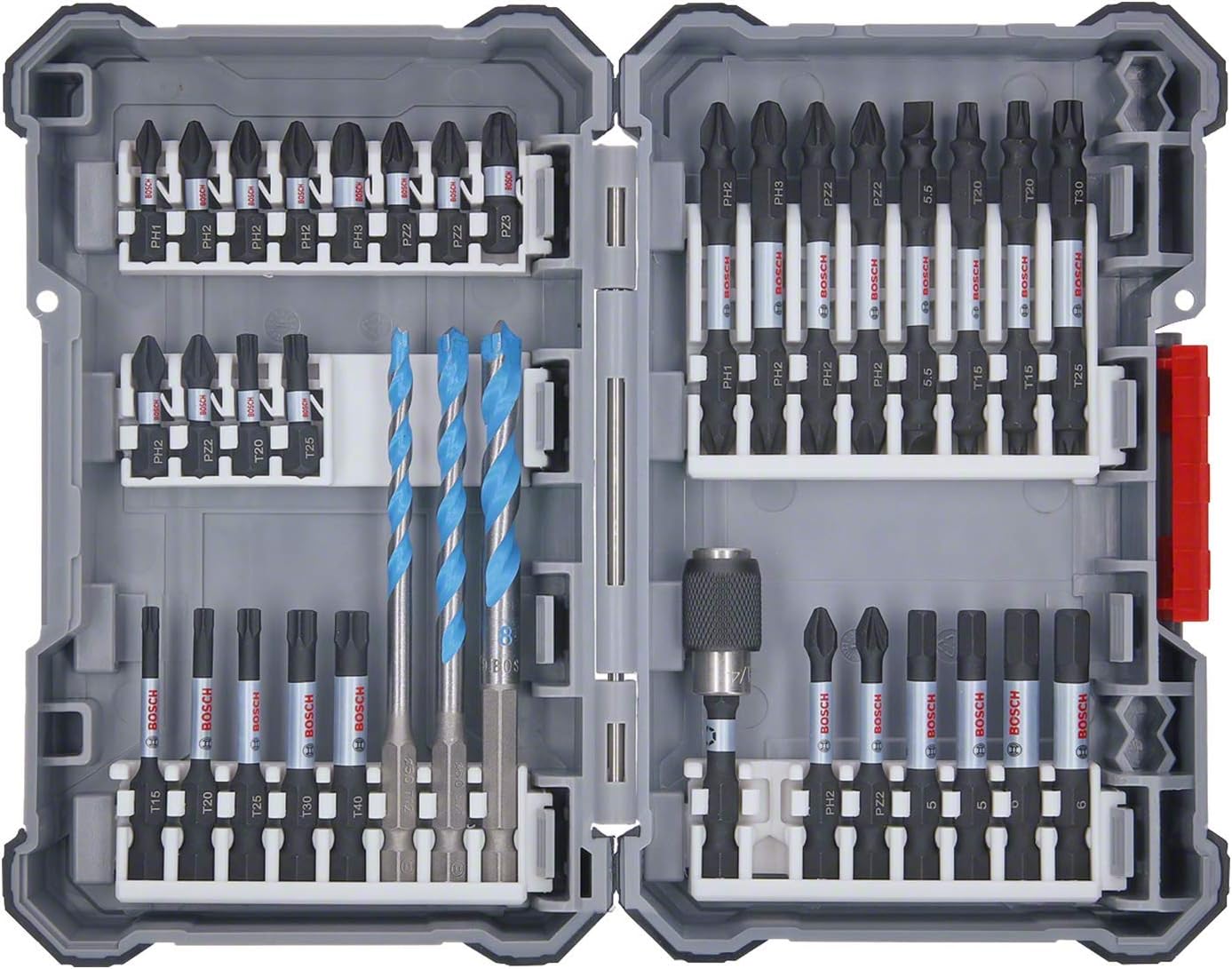Bosch Accessories 35 Piece Screwdriver Bit Set (Pick and Click, Impact Driver Accessories, with Universal Bits and Bit Holder) - Amazon Edition - Image 1