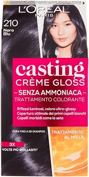 L'OREAL Casting 210 Blue Cream Black Ammonia Free - Estrosa Hair Dye - Image 1