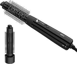 Brosse Soufflante Braun AS1.5, Brosse chauffante Compacte, Avec Brosse Thermique De Mise en Forme et Brosse À Poils Durs, Moteur 300W avec 3 Température/Vitesse, Finition Noir Brillant, BRAS150E - Image 1
