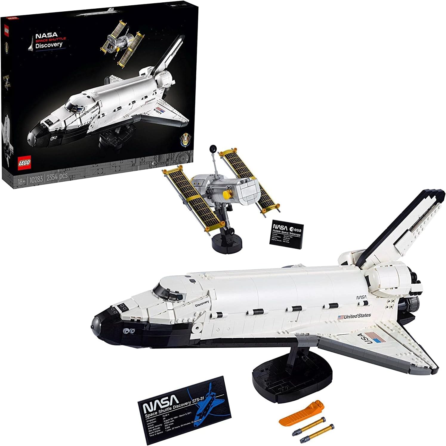 LEGO 10283 Icons NASA Space Shuttle Discovery Adult Gift LEGO Rocket Collection - Image 1