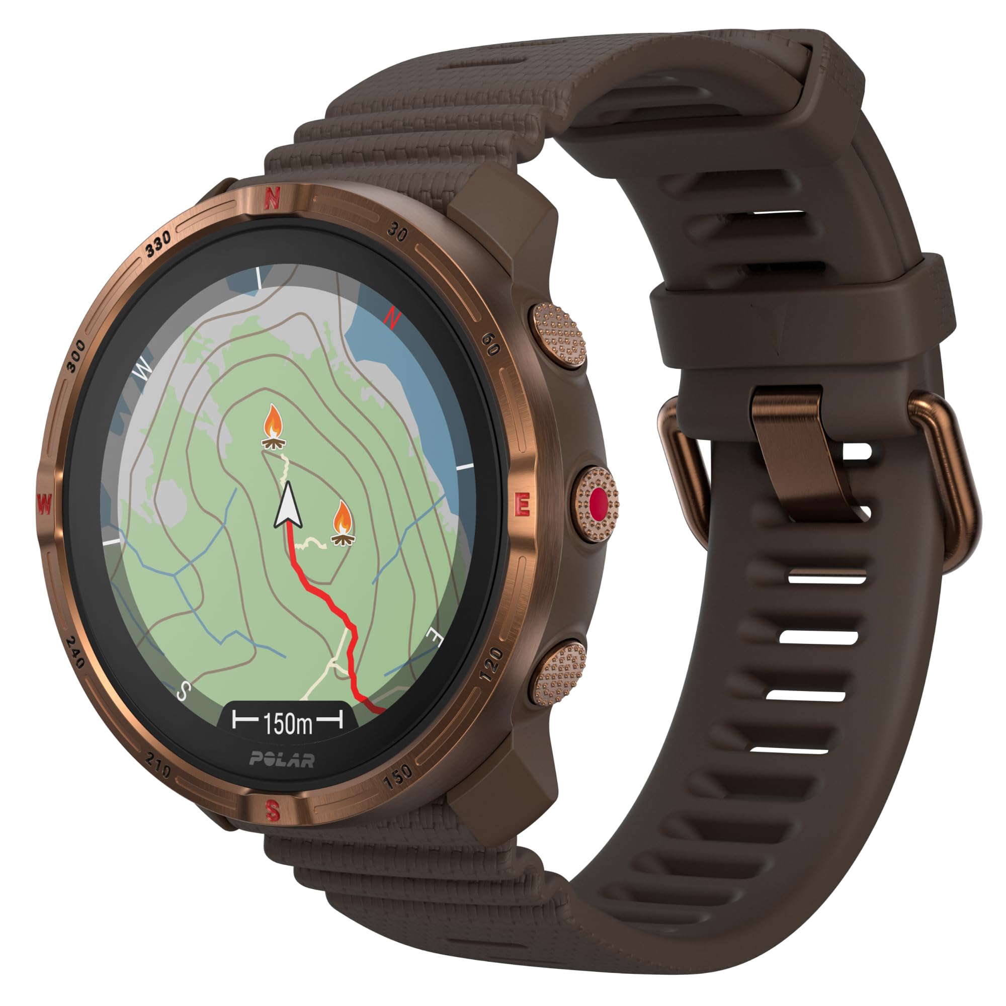 Polar Grit X2 Outdoor Multisport GPS Watch - AMOLED Display, Offline Maps, Dual Frequency GPS, Wrist ECG, Elixir Technology, TrainingPeaks, SpO2, Up to 7 Days Battery Life - Image 1