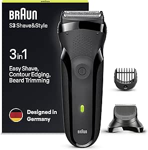 Braun Series 3 Shave&Style 300BT Men's Electric Shaver 3-in-1 Cordless Shaver With Trimmer For Shaving, Mowing, Defining Outlines, For Long Beards And 3 Days, Black - Image 1