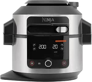 Ninja Foodi Multicooker with SmartLid, 11 in 1, 6L, Multifunctional Pressure Cooker, Pressure Cooker, Air Fryer, Air Fryer, Combi Steam, Slow Cooker, Grilling, Baking, Stainless Steel, OL550EU - Image 1