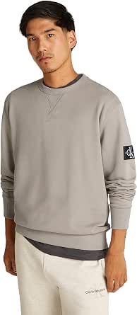 Calvin Klein Men's Slim Plain Logo Patch Sweatshirt - Image 1