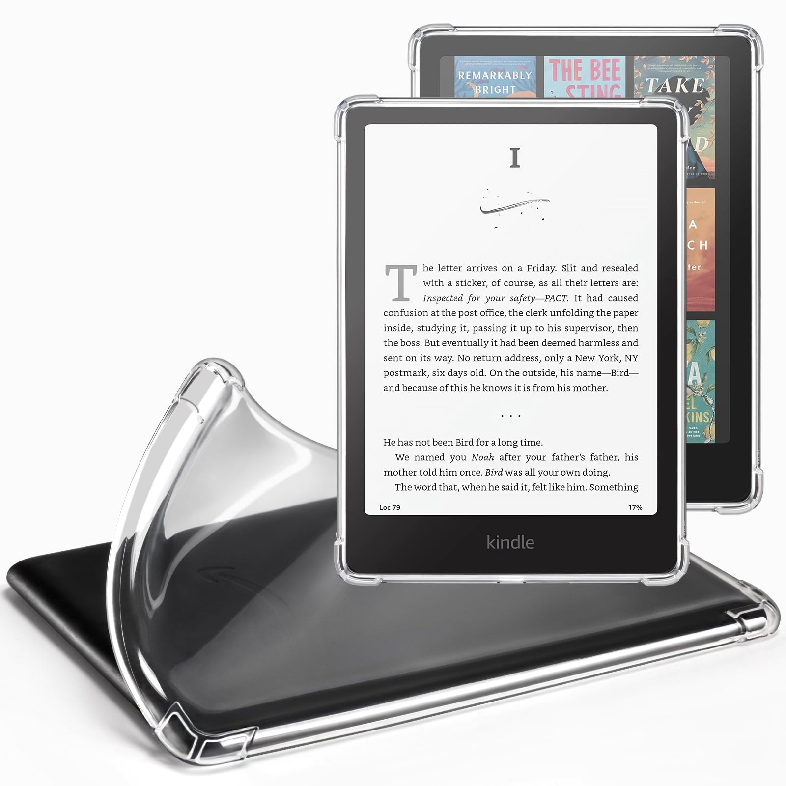 CoBak Case for Kindle Paperwhite 12th Generation (2024) and Kindle Colorsoft Signature Edition - Ultra Thin and Transparent Soft TPU Cover 7" - Image 1