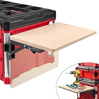 Table d'appoint Pliante Stable Compatible avec boîte à Outils Milwaukee Packout, étagère latérale pour Votre système Packout - Image 1