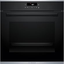 Bosch HBA272BB3 Série 4 Four encastrable 60 x 60 cm Pyrolyse auto-nettoyage LED Touch Control 3D Air chaud 10 programmes automatiques Aide au nettoyage hydrolytique Chauffage rapide Noir - Image 1