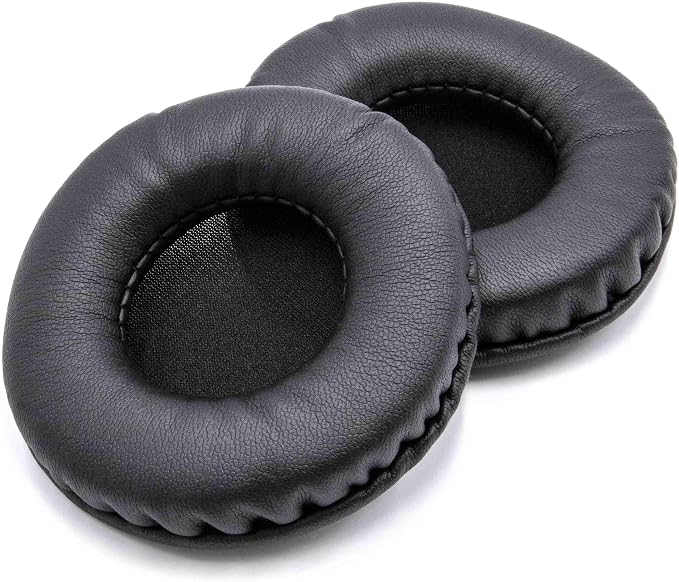 vhbw Ear Pads Compatible with Sony MDR-V500, MDR-7502, MDR-V55, MDR-V500DJ, MDR-V55DJ Audio Headphones, Headset – Black, 8 cm - Image 1