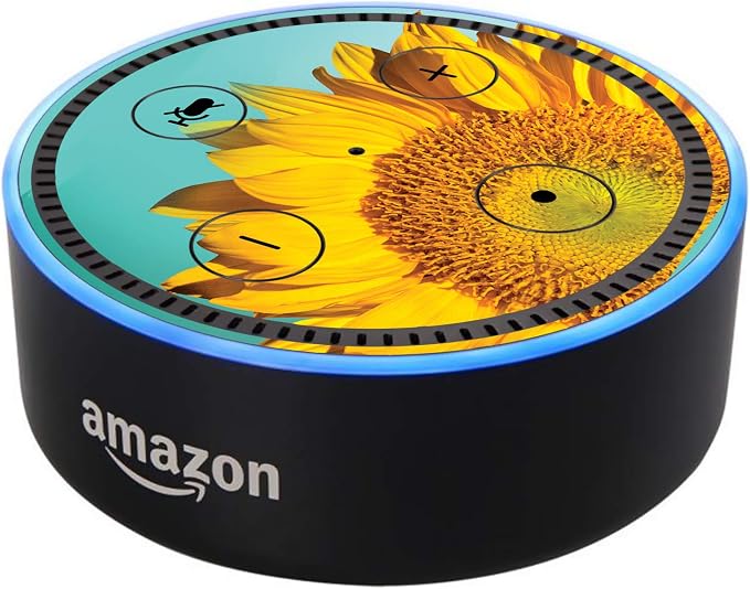 Head Case Designs Officially Licensed Mark Ashke Sunflowers Various Models Vinyl Sticker Skin Sticker Cover Compatible with Amazon Echo Dot (2nd Gen) - Image 1