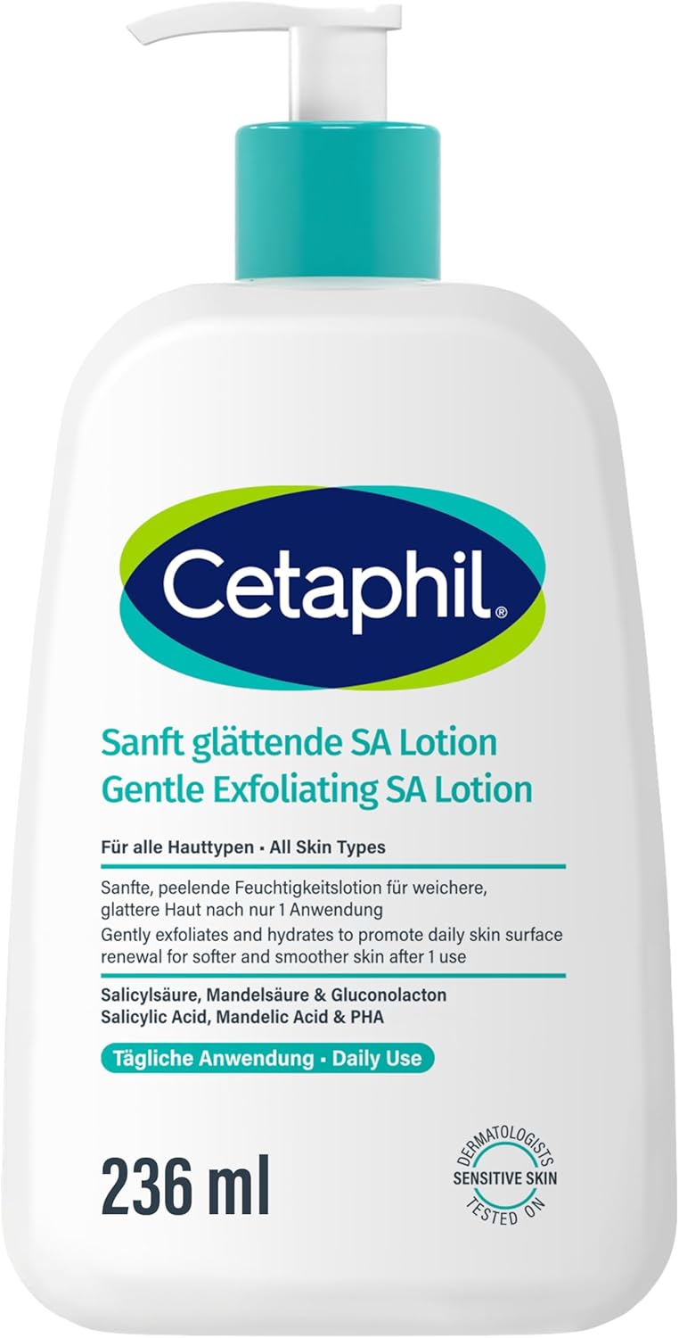 Cetaphil SA Moisturizing Lotion, Smoothing and Gentle, for Dry, Rough, Uneven Skin, Prone to Impurities, Salicylic Acid, 236ml - Image 1
