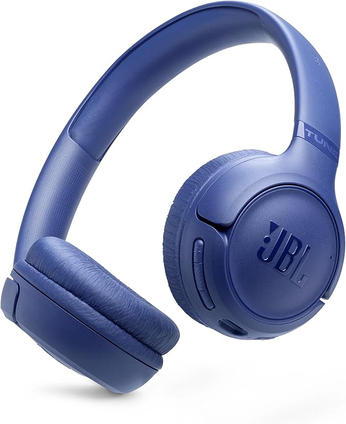 JBL Tune 530 BT, Casque Audio sans Fil, léger et Confortable, Bluetooth 6.0, autonomie jusqu'à 76 h, Charge Rapide, Design Pliable, Son JBL Pure Bass, Google Fast Pair, Microsoft Swift Pair, Bleu - Image 1