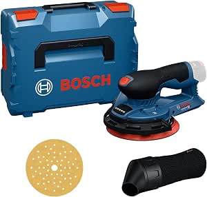 Bosch Professional 12V cordless eccentric sander GEX 12V-150-3 (with sanding plate, abrasive disc, protective ring, dust bag, L-BOXX 162) - Image 1