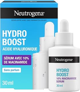 Neutrogena Sérum Hydro Boost 10% Niacinamide (Flacon de 30 ml avec Pipette) – Sérum Hydratant à l'Acide Hyaluronique et Niacinamide – Soin Visage pour Uniformiser et Raviver le Teint - Image 1