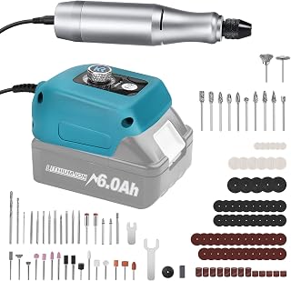 Station d'outils rotatifs à batterie Makita 18V, outil d'affûtage et de gravure variable, 124 accessoires de ponçage - Image 1