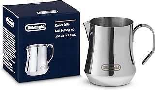 De'Longhi DLSC060 Pichet à lait 350ml, Acier Inoxydable - Image 1