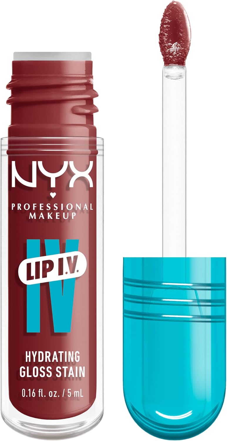 NYX Professional Makeup - Moisturising Wet Look Gloss - Lasts up to 12h - Highly Pigmented - Gloss Finish - Lip IV Gloss - Shade : Drippin' In Rose - Image 1