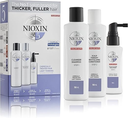 NIOXIN 3-part System Kit 5 for Normal to Fine Hair / Chemically Treated - 1 Unit - Image 1