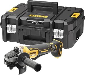 DEWALT - Brushless XR 18V 125mm Angle Grinder, Paddle Switch, with Side Handle and TSTAK Case, Supplied without Battery, DCG406NT-XJ - Image 1