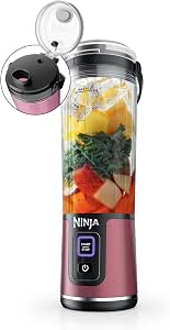 Ninja Blast BC151RD Portable Cordless Blender, 18 oz Container, Personal Blender for Shakes and Smoothies, BPA Free, Leak-Proof Lid and Pourer, USB-C Rechargeable, Switches to - Image 1