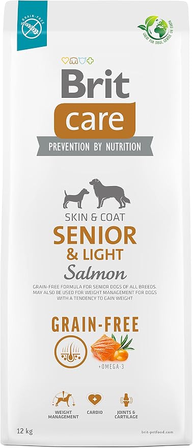 Brit Care Grain Free Senior Light Salmon 12kg - Image 1