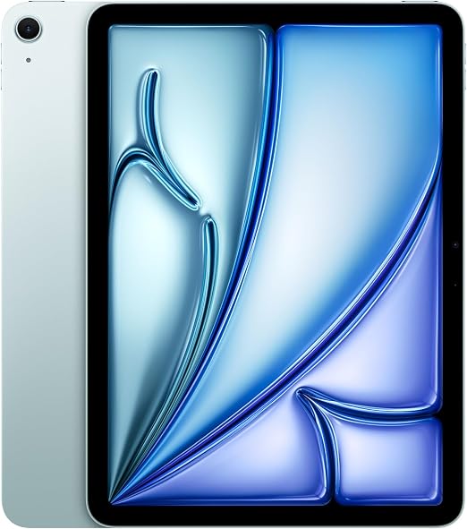 Apple iPad Air 11 (M2): Liquid Retina Display, 128GB, Front Camera 12MP Horizontal/12MP Rear Camera, Wi-Fi 6E, Touch ID, One Day Battery Life - Blue - Image 1
