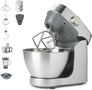 Kenwood Prospero+ KHC29A.O0SI Kitchen Processor, Stainless Steel Bowl 4.3 L, with K Mixer, Hook and Whisk, Glass Mixer, 3 Disc Food Processor, Citrus Press and Scale - Image 1