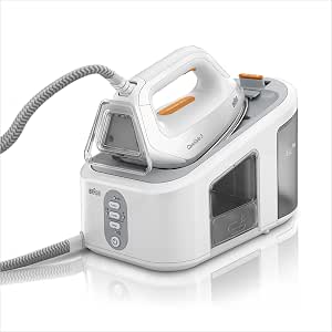 Braun CareStyle 3 IS3132WH, Steam Generator, Steam Flow Rate 120 g/min, Steam 400 g/min, Eloxal Plus Sole, FreeGlide 3D, Vertical Steaming, Large Water Tank 2L, 6 bar, 2400W, White - Image 1