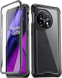 Poetic Guardian Case Compatible with OnePlus 11 5G 6.7 Inch [20ft Mil-Grade Drop Tested], Shockproof Hybrid Full Body Protective Case with Built-in Screen Protector, - Image 1