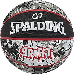 Spalding Graffiti Ball 84378Z, Unisex Basketballs, Black, 7 EU - Image 1