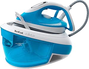 Tefal Express Airglide SV8002 - 380 g/min - Durilium AirGlide soleplate - 5.9 bar - 1.8 l - 120 g/min - Blau - Wei? (SV8002) - Image 1