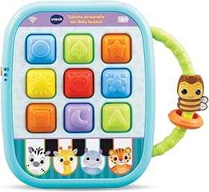 VTech – Baby Loulous Sensory Tablet, Baby Tablet, Awakening Toy – 6/36 Months – Version FR - Image 1