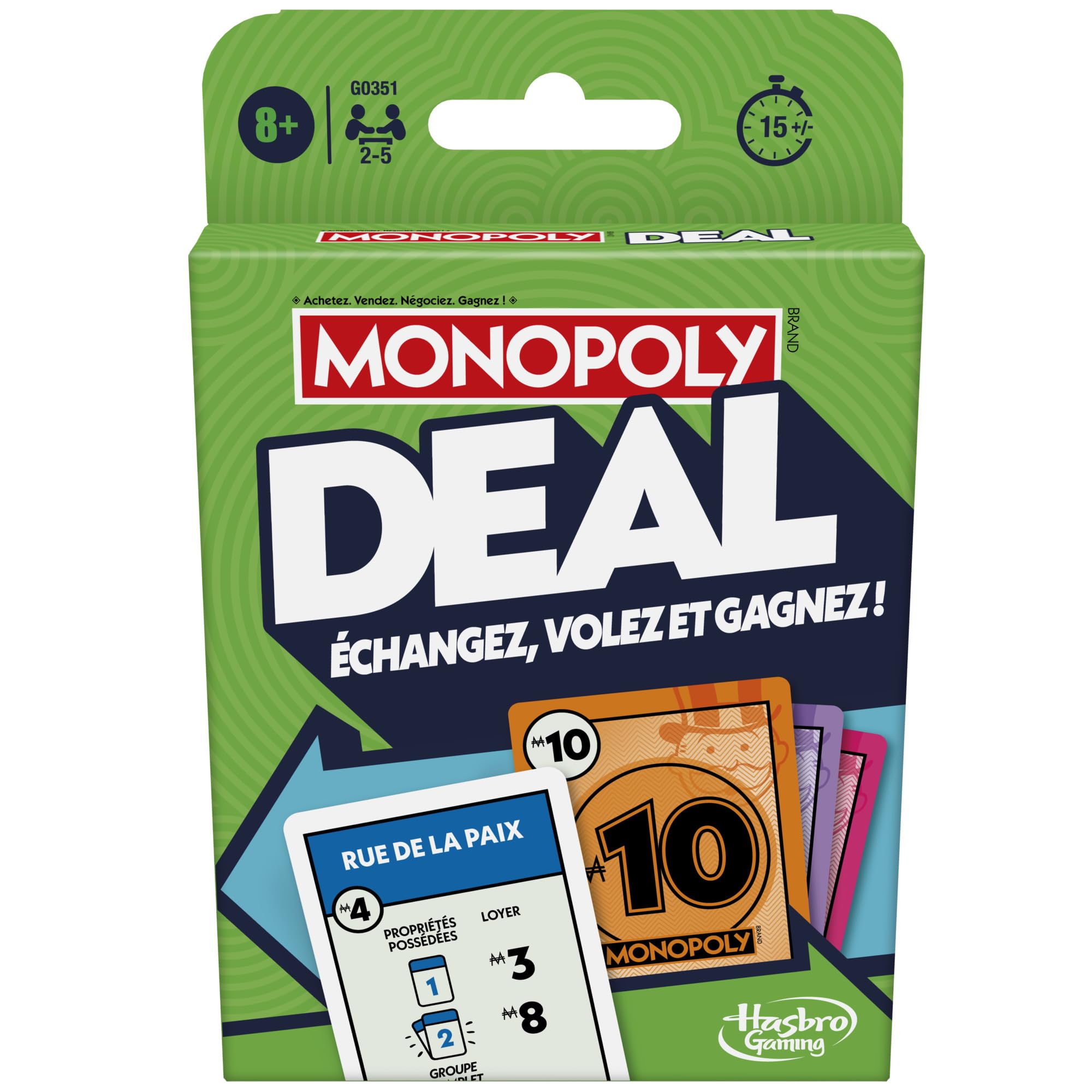 Jeu de cartes Monopoly Deal - Image 1