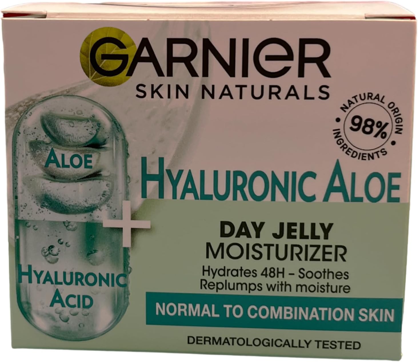 Garnier GELÉE D'ALOE HYALURONIQUE, 50 ml. Peaux normales à mixtes - Image 1