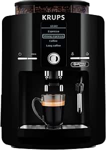 Krups Ea82Fo Freestanding Fully Automatic Espresso Machine 1.7L Black Coffee Machine – Coffee Machines (Stand-alone, Espresso Machine, Black, LCD, 1.7 L, Coffee Beans, Ground Coffee) - Image 1
