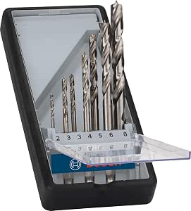 Bosch Accessories 2607019923 Hex Shank Wood Drill Bit Assortment Diameter 2/3/3/4/5/6/8 mm Silver - Image 1