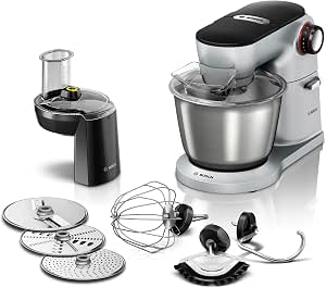 Bosch MUM9D33S11 Optimum Robot with Stainless Steel Mixing Bowl, 3D Mixer System, 7 Switching Levels, 1300 W, Silver - Image 1