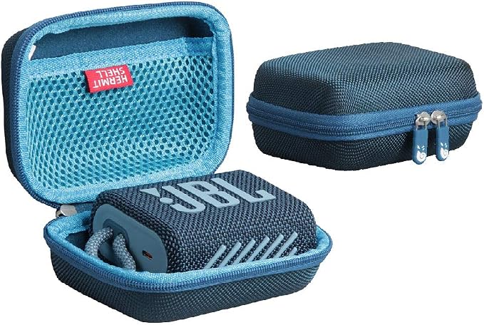 Hermitshell Hard Carrying Case for JBL Go 3/JBL Go 4 Portable Bluetooth Speaker (Blue) - Image 1