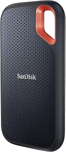SanDisk Extreme 1TB External Solid State Drive (Portable NVMe SSD, Up to 1050MB/s Reading, 1000MB/s Write, USB-C, IP65 Rated Dust & Water Resistant, Convenient Carabiner) Black - Image 1