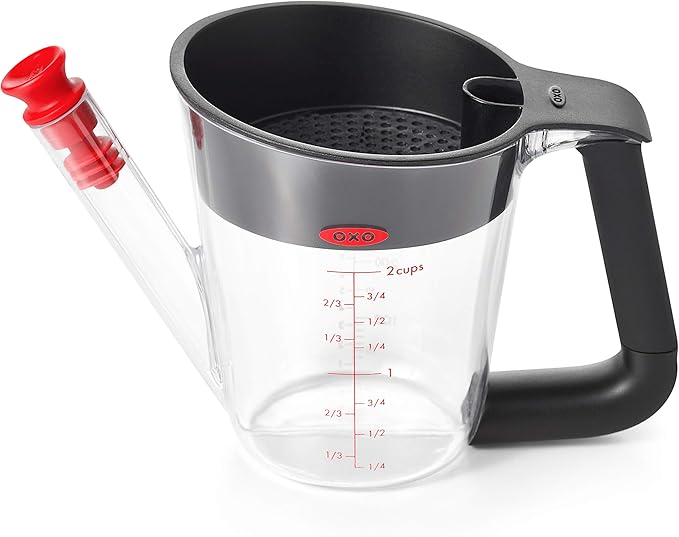OXO Good Grips 500ml 500ml Grease Separator for Sauces and Broths with OXO Cap and Measuring Spout - Image 1