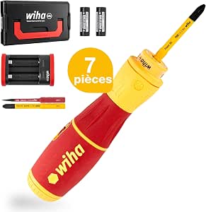 Wiha SpeedE® II cordless electric screwdriver (44318) with slim insulated bits, batteries, USB cable, L-Boxx Mini) | Clamping at 0.4 Nm and 1 Nm - Image 1