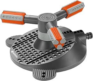 Gardena Mambo Comfort rotary sprinkler: lawn sprinkler for uniform watering, precision rotary sprinklers, for surfaces up to 310 m², max. spray range 20 m (2062-20) - Image 1